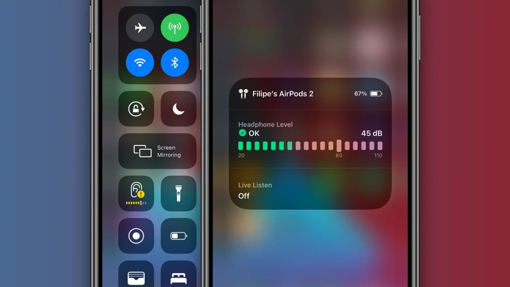 How to make your iPhone Headphones Louder In The Control Center